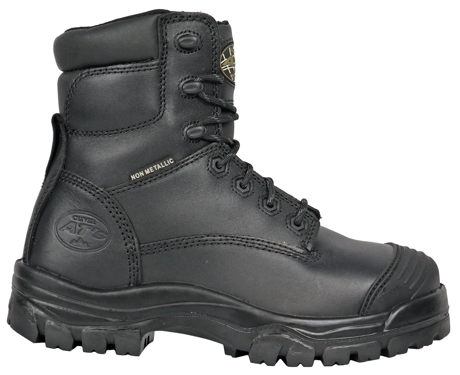 Oliver by Honeywell Oliver AT45 Black Composite Toe WP Mens Black Boots Tough Weather