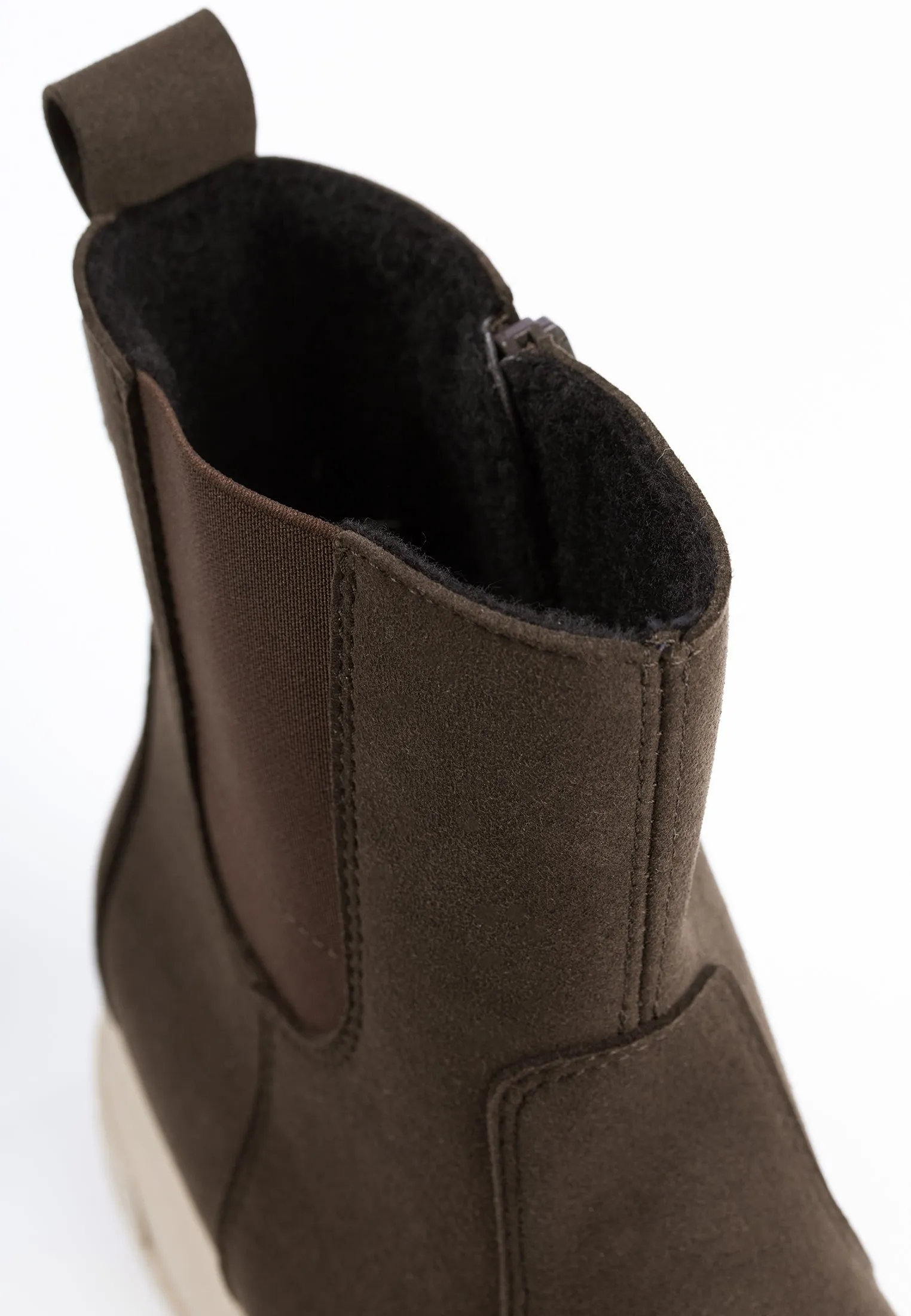 PURO Women??s vegan GORE-TEX winter boot Bootie Cut buckle