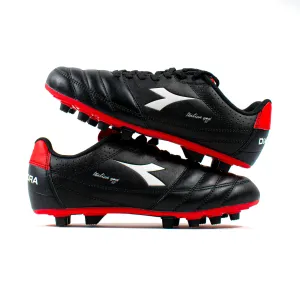 Mid - range cross - trainers' versatility Diadora Italica Goal LT MDPU Black Red FG