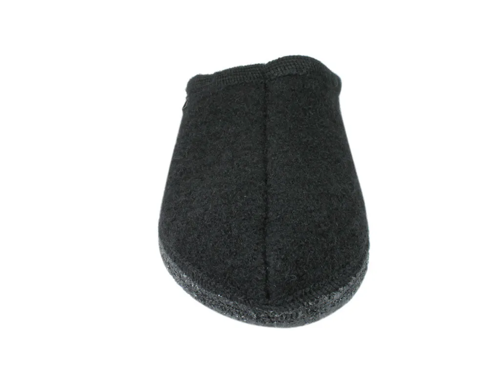 Haflinger Slippers Alaska Black Corner Style