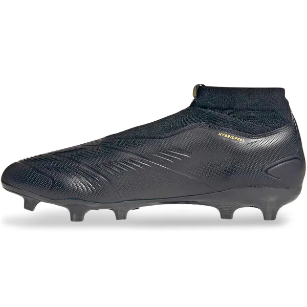 adidas Predator League Laceless FG Soccer Cleats (Core Black/Carbon/Gold Metallic) Running support Touch control