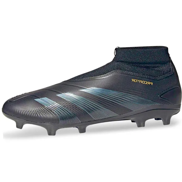 Fast Control Foot Flow adidas Predator League Laceless FG Soccer Cleats (Core Black/Carbon/Gold Metallic)