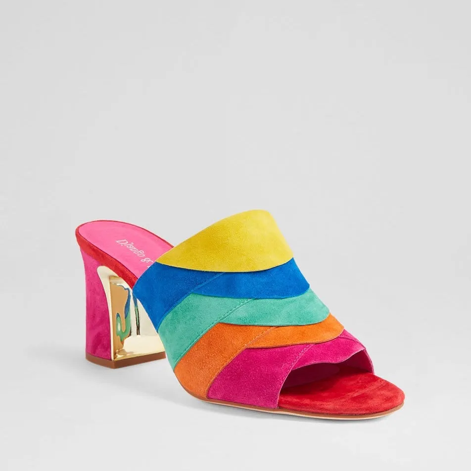 Vintage Pumps Peep Toe Leather Pumps DJANGO & JULIETTE KOLOURS RED BRIGHT