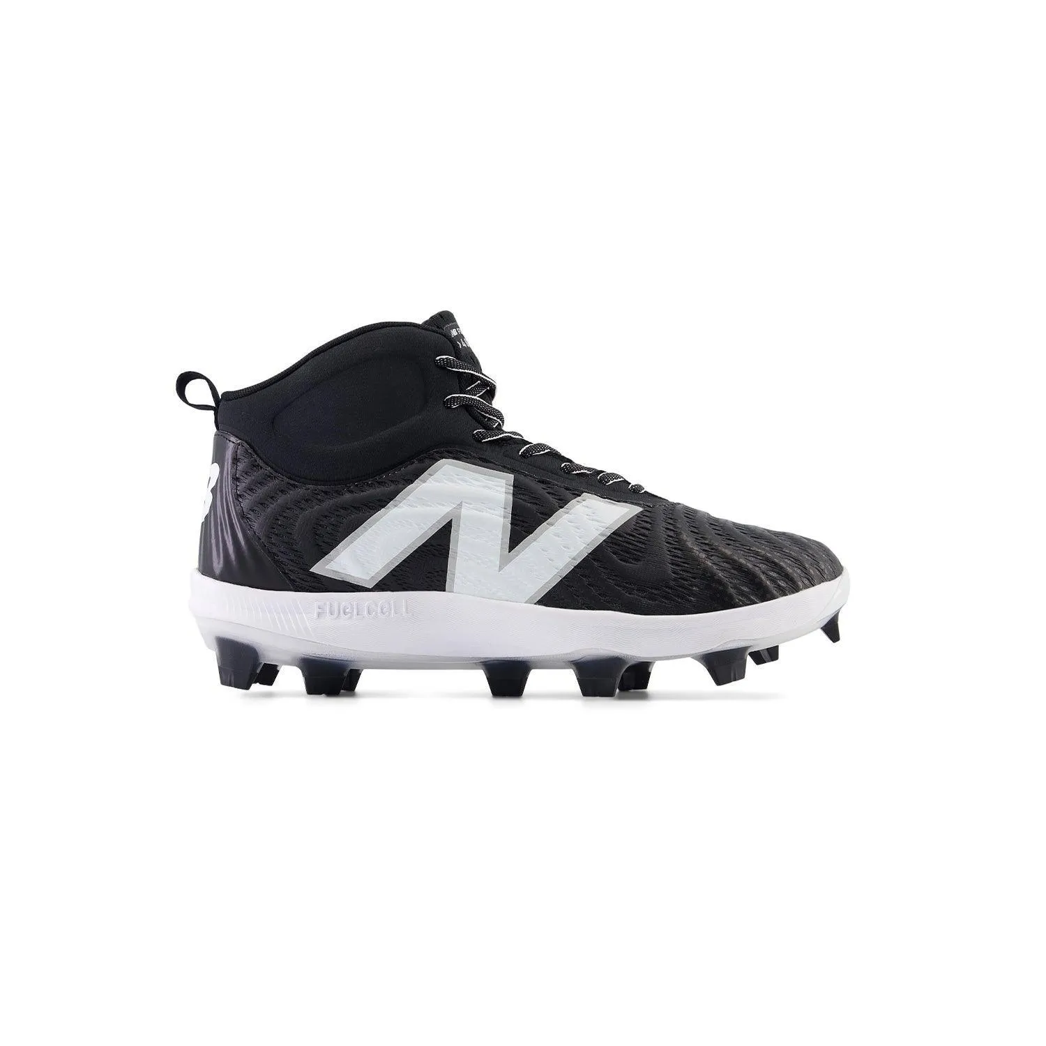 New Balance Men's FuelCell 4040 V7 Mid-Molded Baseball Cleats - Black / Optic White - PM4040K7 Fashion Rush