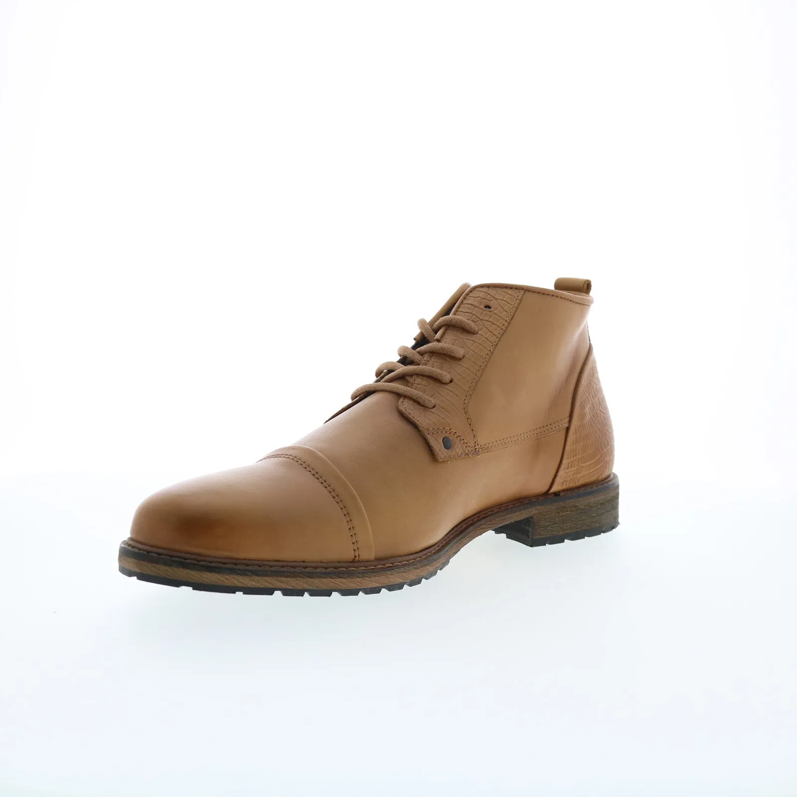 Parc City Boot Co. Biscayne 77298-BD-52 Mens Brown Leather Chukkas Boots Farmer Breathable mesh