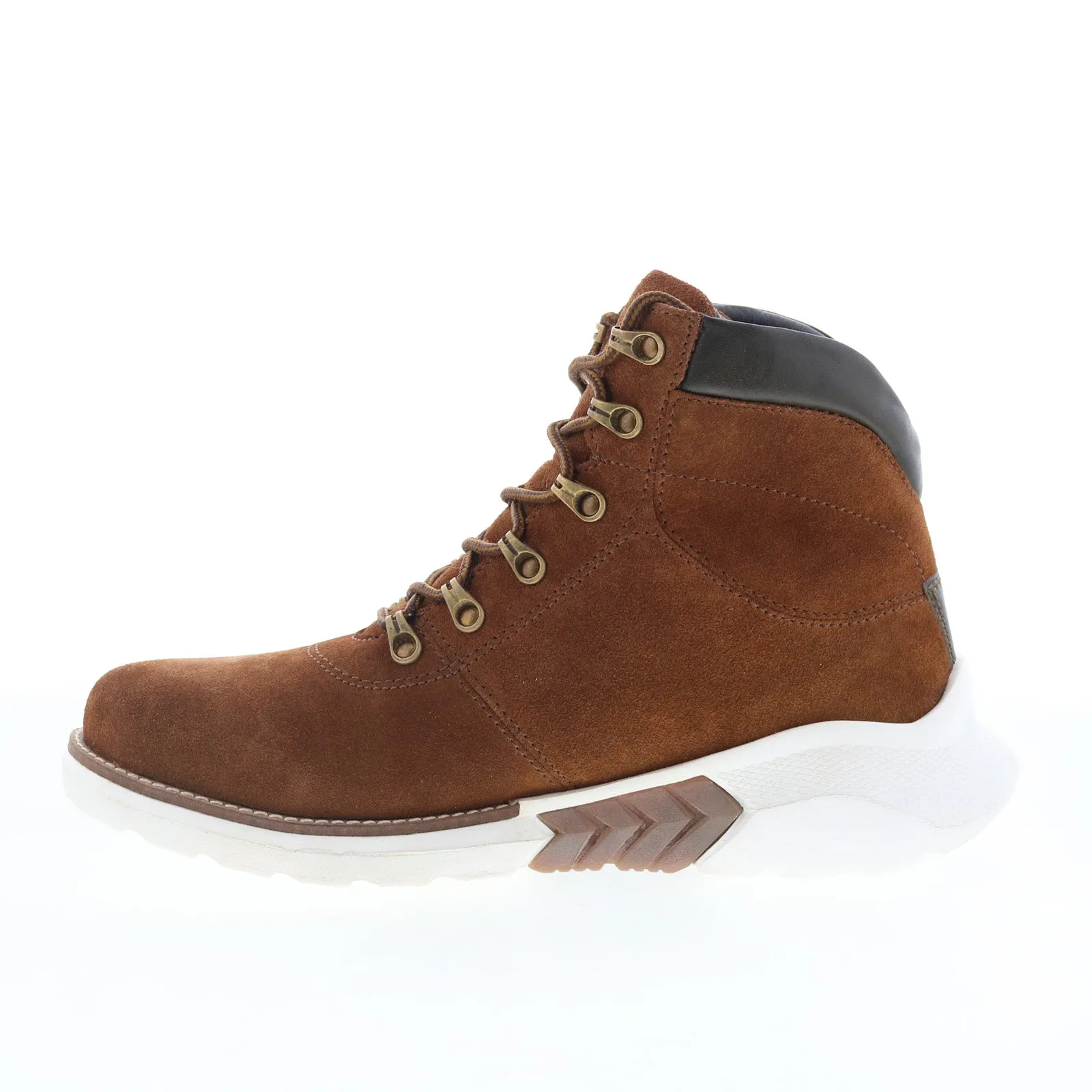 Minimalist Style Dingo Traffic Zone Lace-Up DI-308 Mens Brown Suede Casual Dress Boots