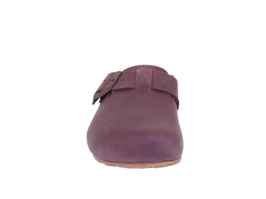 Haflinger Leather Clogs Porto Bordeaux Road grip