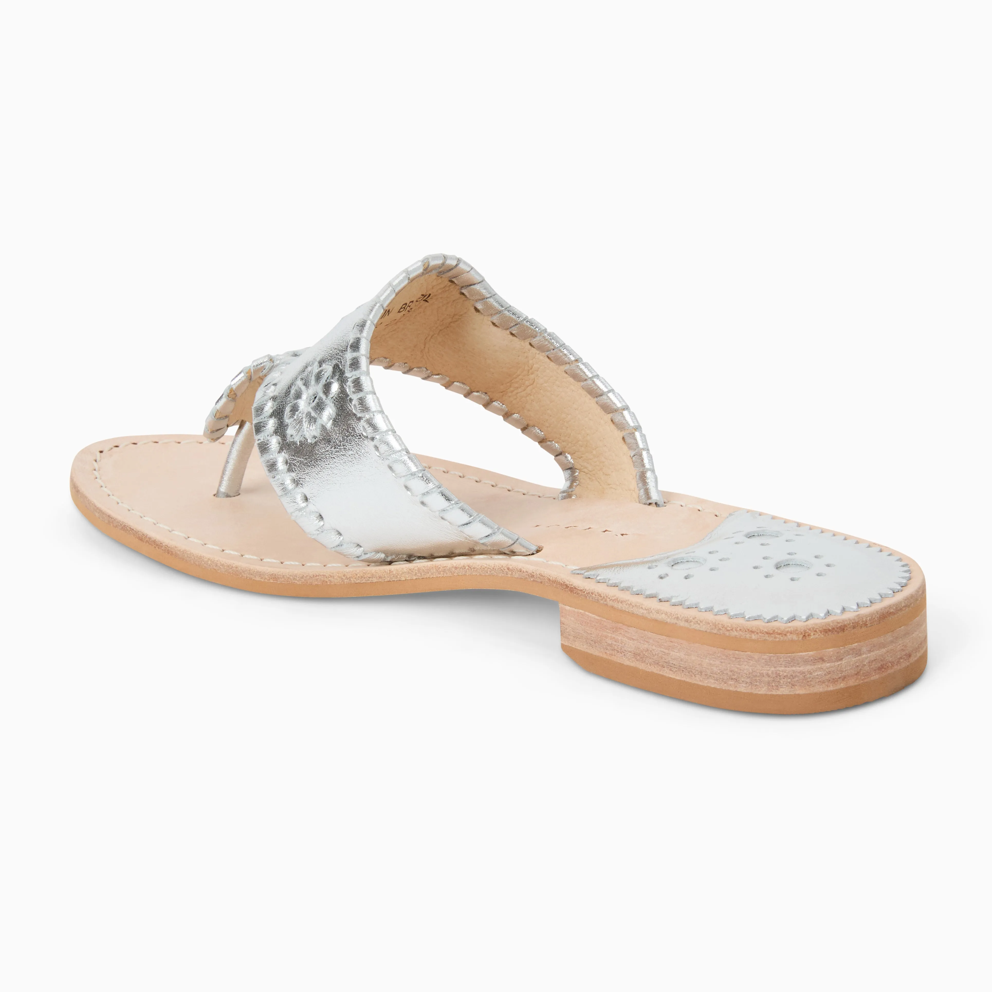Removable insole Jacks Leather Flat Sandal