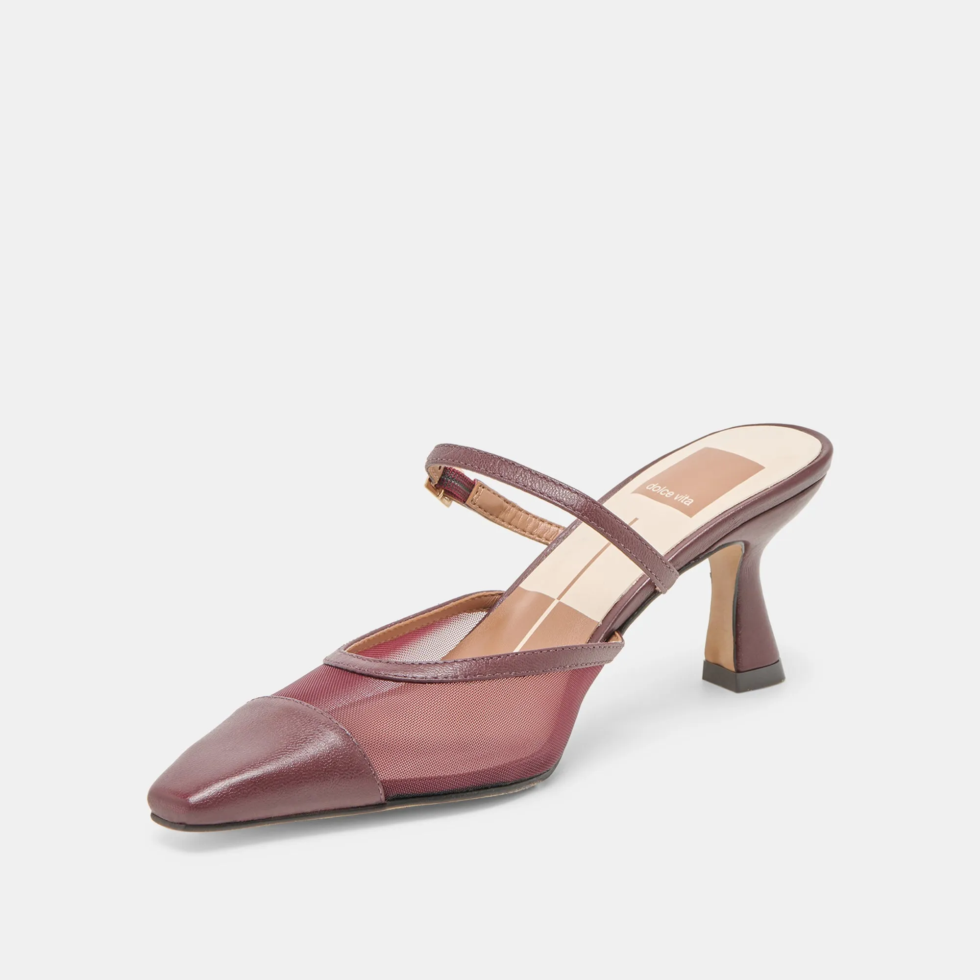 LOYD HEELS BURGUNDY MESH Energy return Fashion Heels