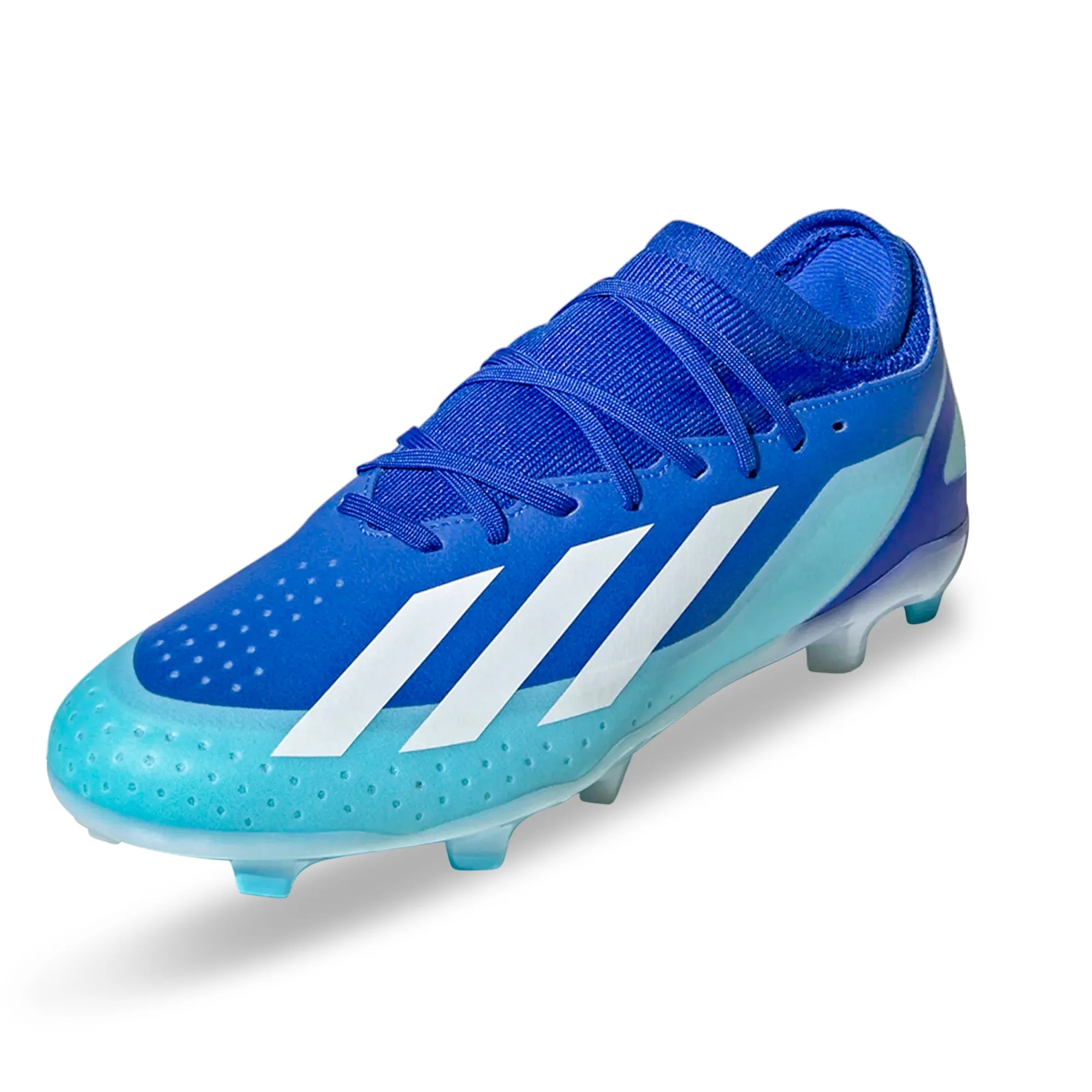adidas X Crazyfast.3 Firm Ground Soccer Cleats (Bright Royal/Bliss Blue) Cool Mesh