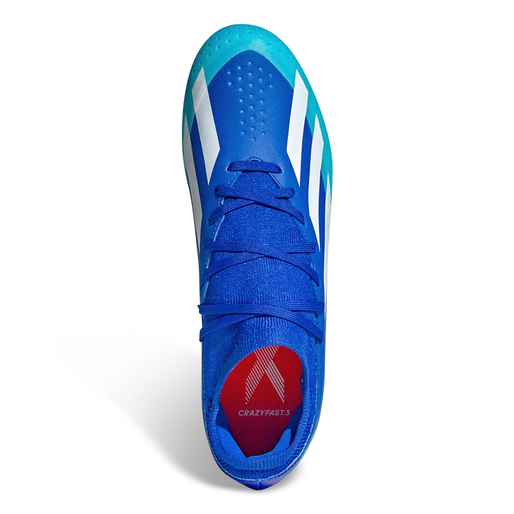adidas X Crazyfast.3 Firm Ground Soccer Cleats (Bright Royal/Bliss Blue) Body Agility
