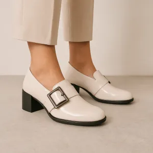 BRESLEY RATTLE VANILLA Vintage Style Heels