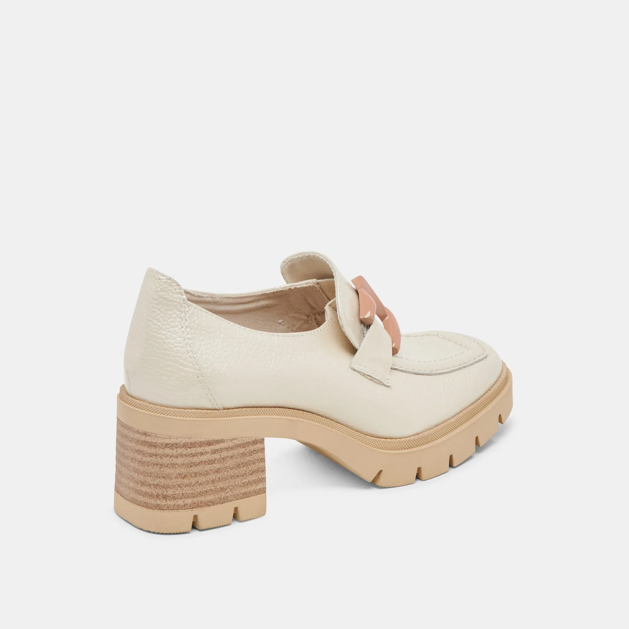 HAROLD HEELS IVORY PATENT LEATHER Shop Glow River Step