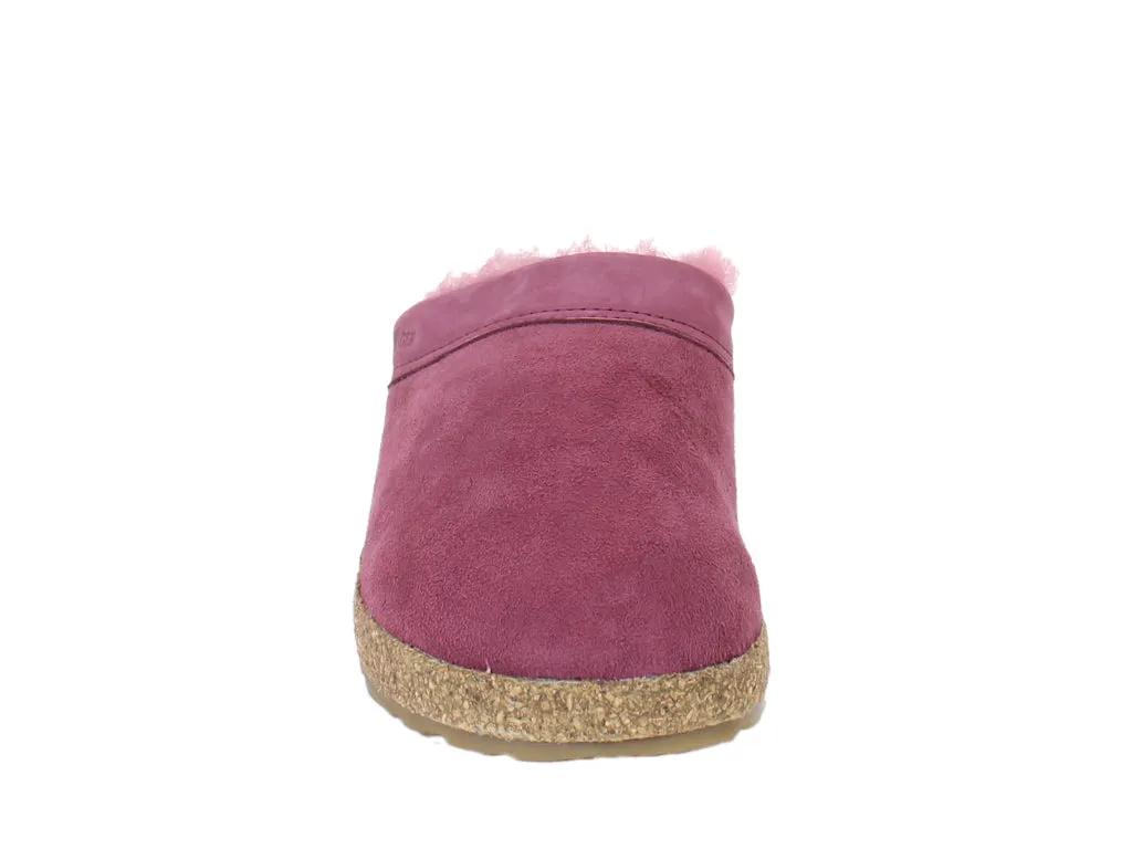 Haflinger Clogs Sheepskin Snowbird Burgundy Beach Fun