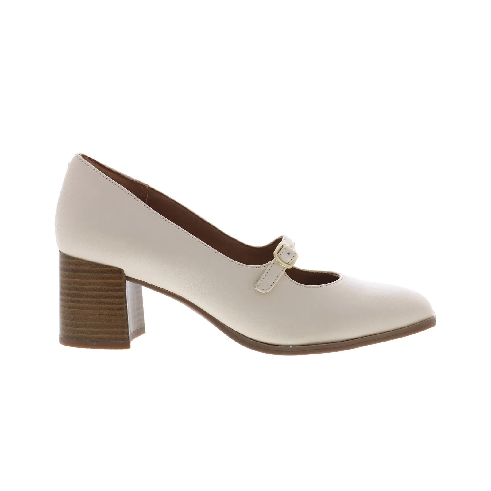 Rockport Violetta Mary Jane CJ3333 Womens Beige Leather Pumps Heels Shoes Arch support Comfortable Pumps