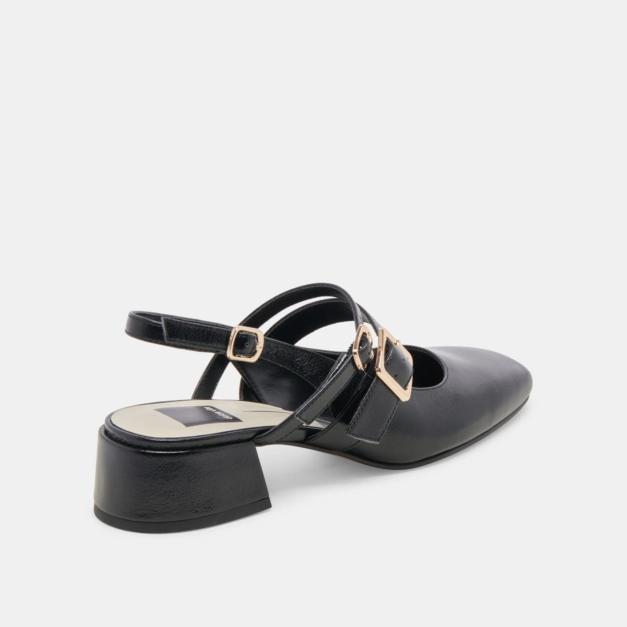 Casual Day Heels PATZY HEELS MIDNIGHT CRINKLE PATENT LEATHER