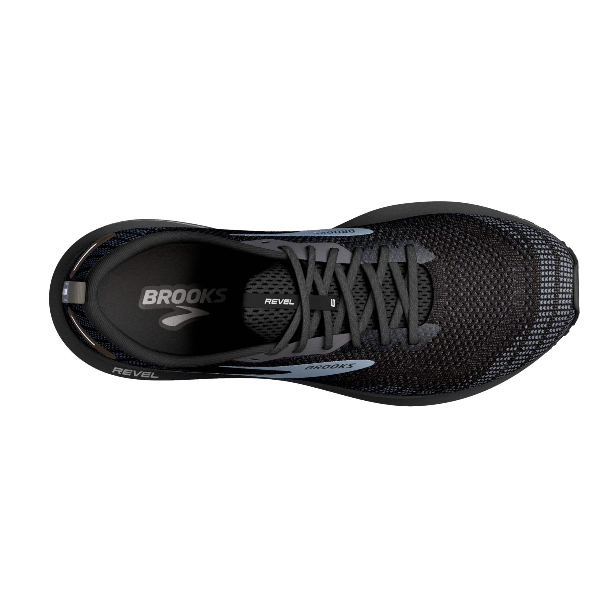 Men's Revel 6 running in a dam area shoes