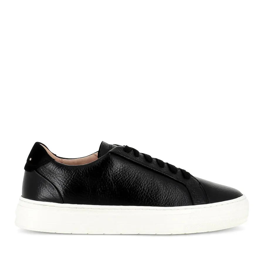 Polka - dotted pattern MIM IV - BLACK TUMBLED LEATHER