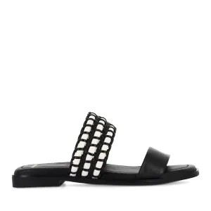 SLOANE - BLACK WEAVE LEATHER Appealing