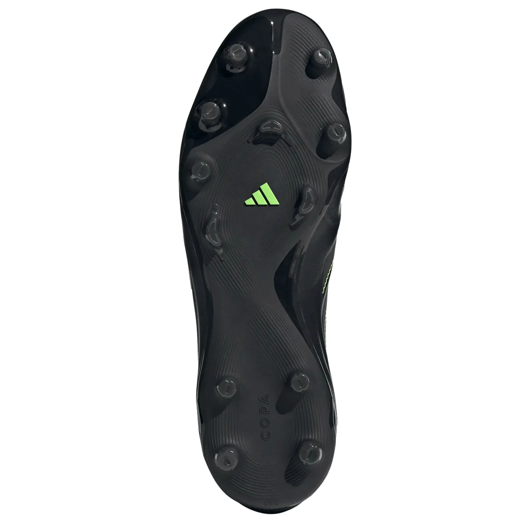 adidas Copa Pure III Pro Firm Ground Soccer Cleats (Black/Lucid Lemon) Training Mode Soft Padding