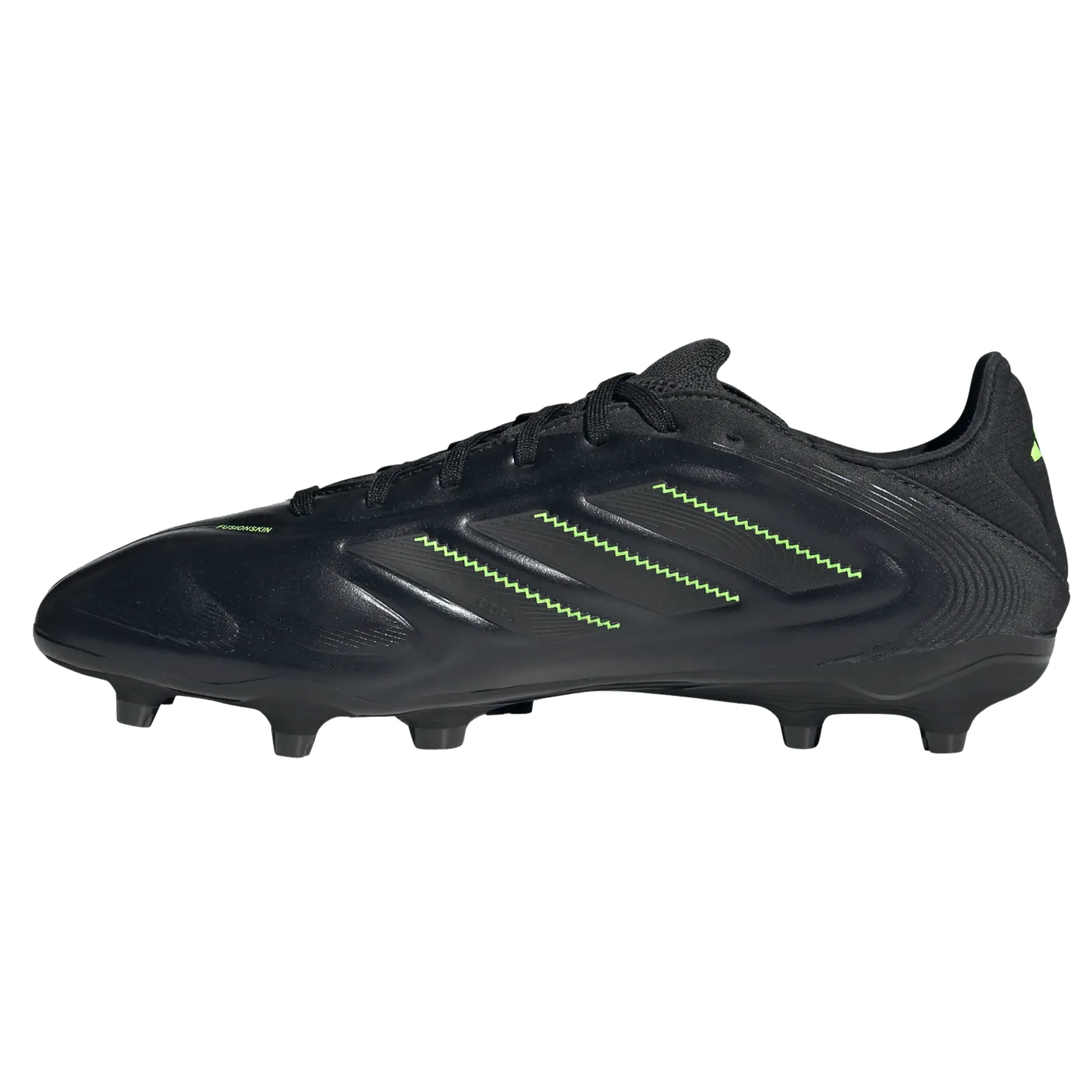 adidas Copa Pure III Pro Firm Ground Soccer Cleats (Black/Lucid Lemon) Power Focus