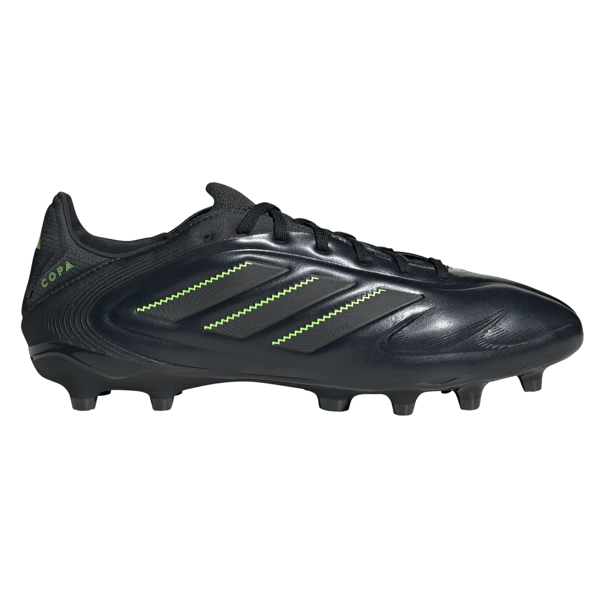adidas Copa Pure III Pro Firm Ground Soccer Cleats (Black/Lucid Lemon) Tactical Control Amateur Games