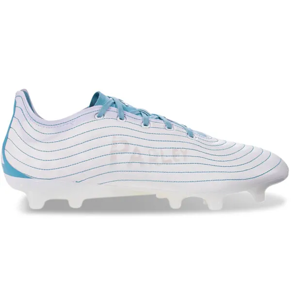 adidas Copa Pure.1 FG (White/Grey Two/Preloved Blue) Padded Heel Evening Match