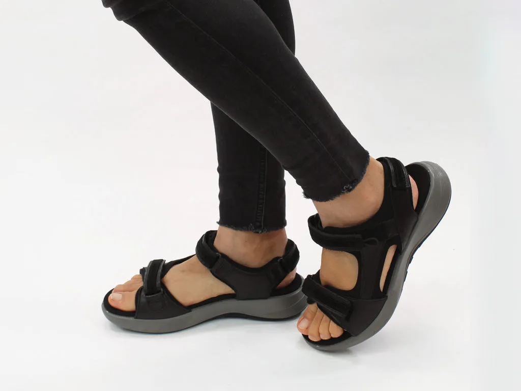 Legero Sandals Siris 2.0 Black padded sole Comfy Step