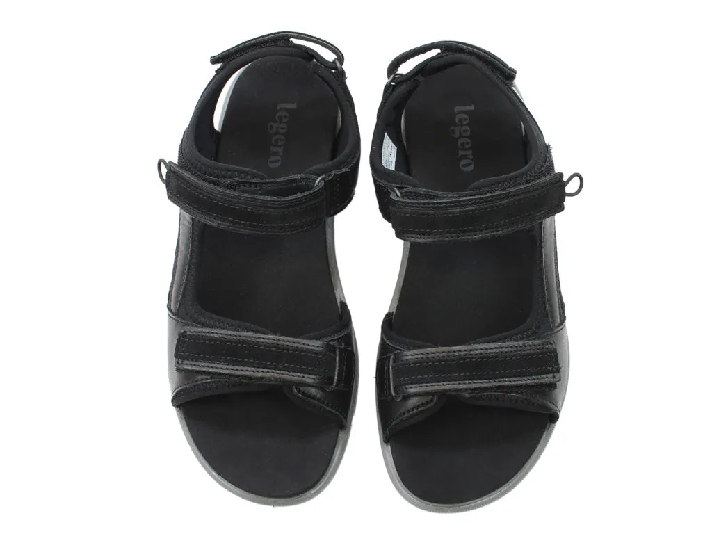Adjust Strap Legero Sandals Siris 2.0 Black