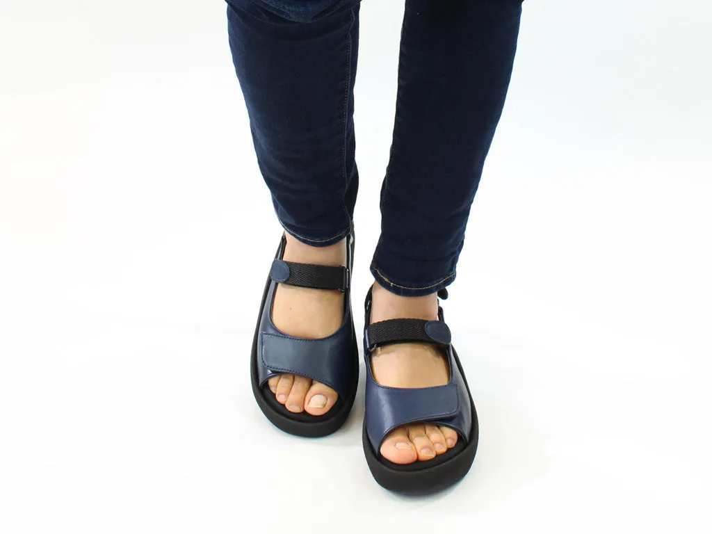 Comfortable And Practical Wolky Sandals Jewel Navy Blue