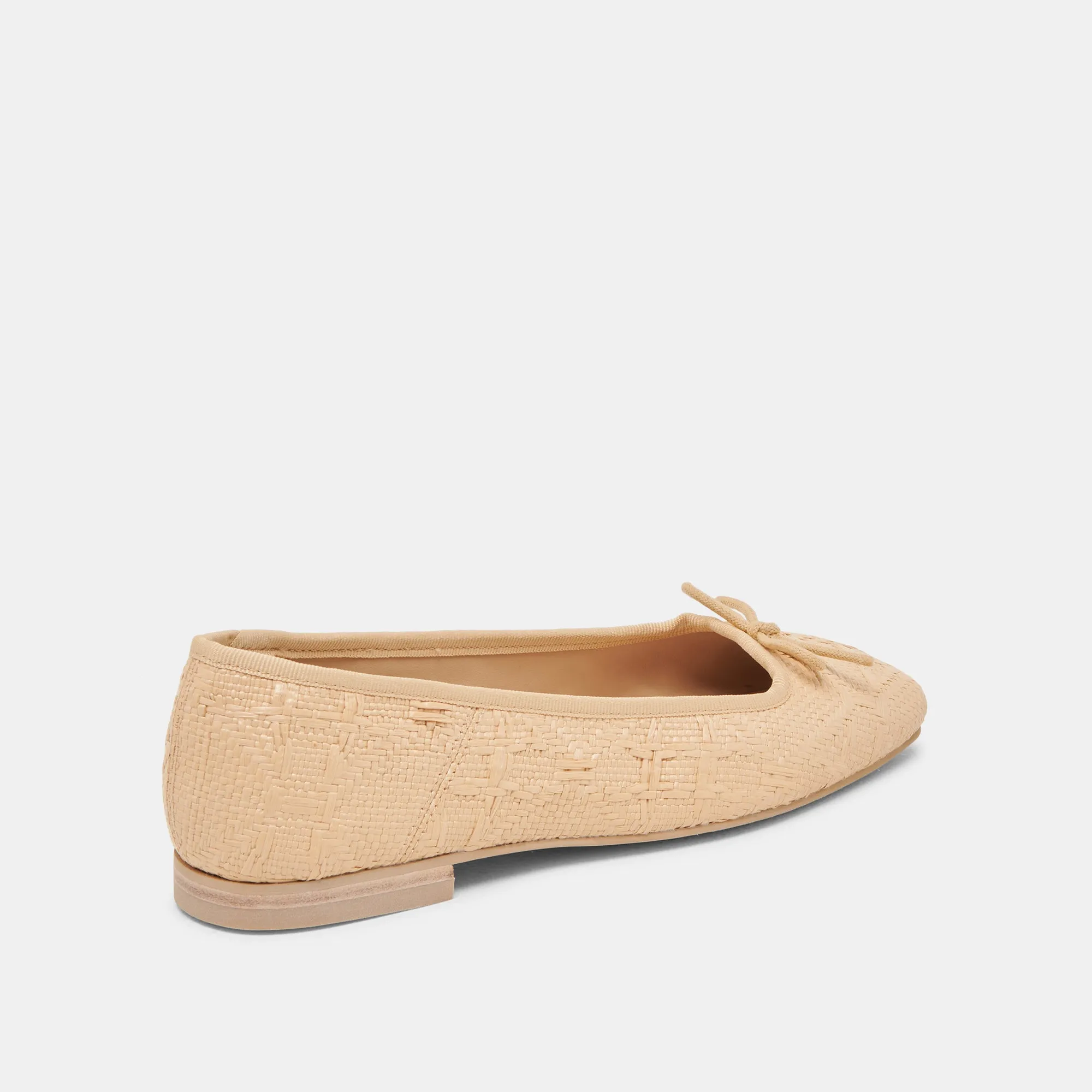 Taste Fest ANISA BALLET FLATS LT NATURAL WOVEN RAFFIA
