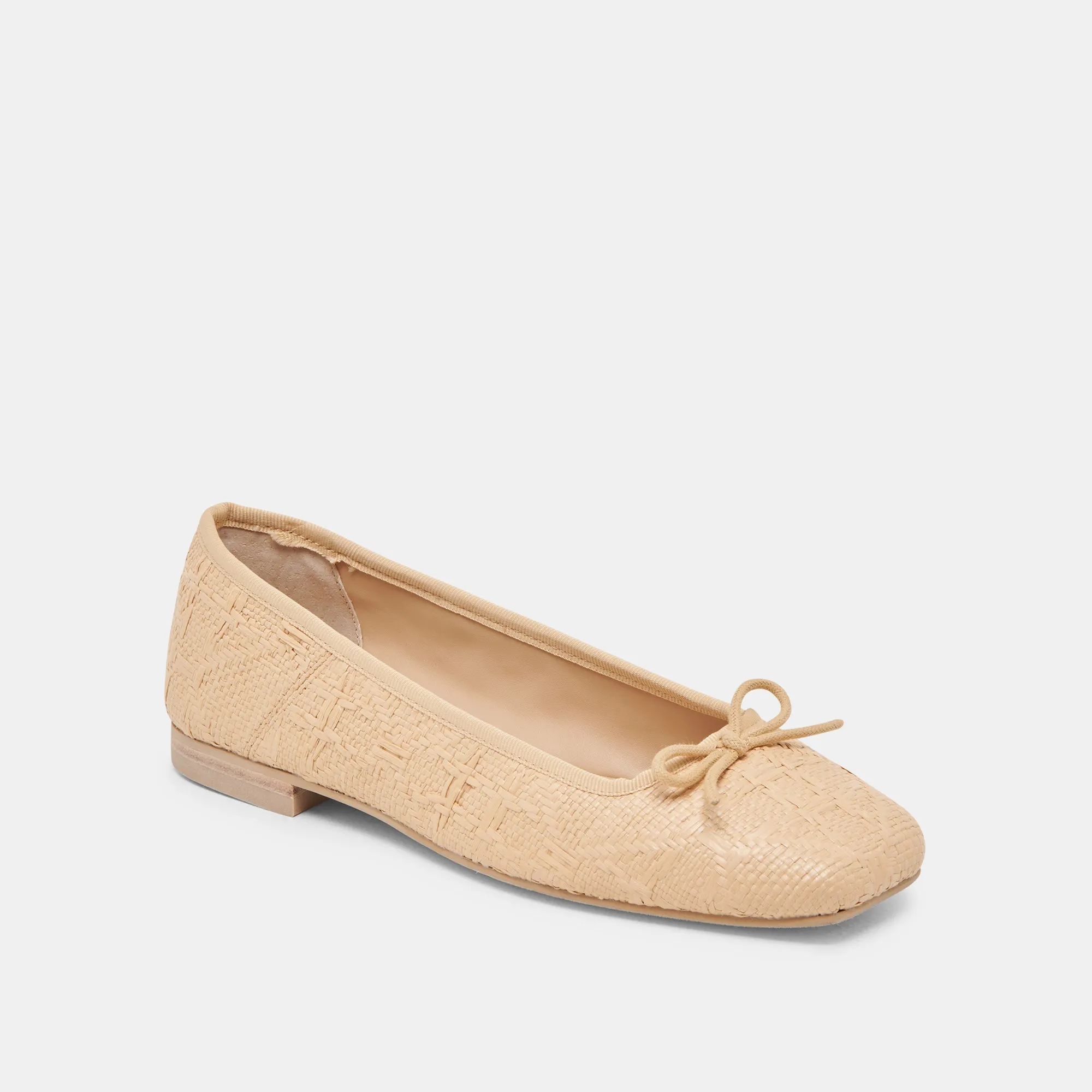 ANISA BALLET FLATS LT NATURAL WOVEN RAFFIA Meet Friend