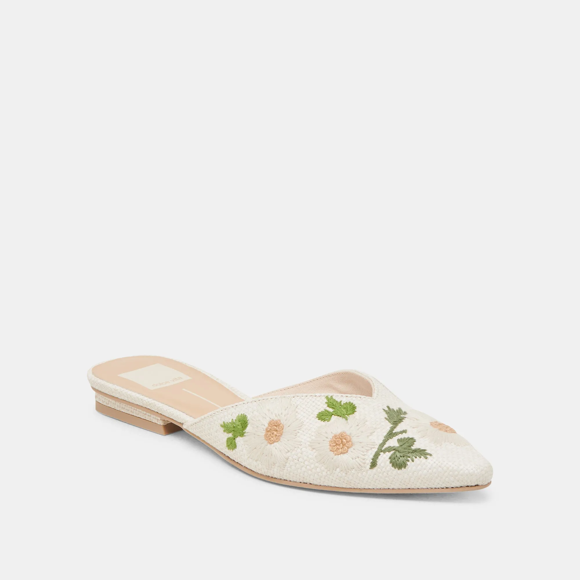 ELM FLATS WHITE FLORAL RAFFIA Sun Bay Timeless Look