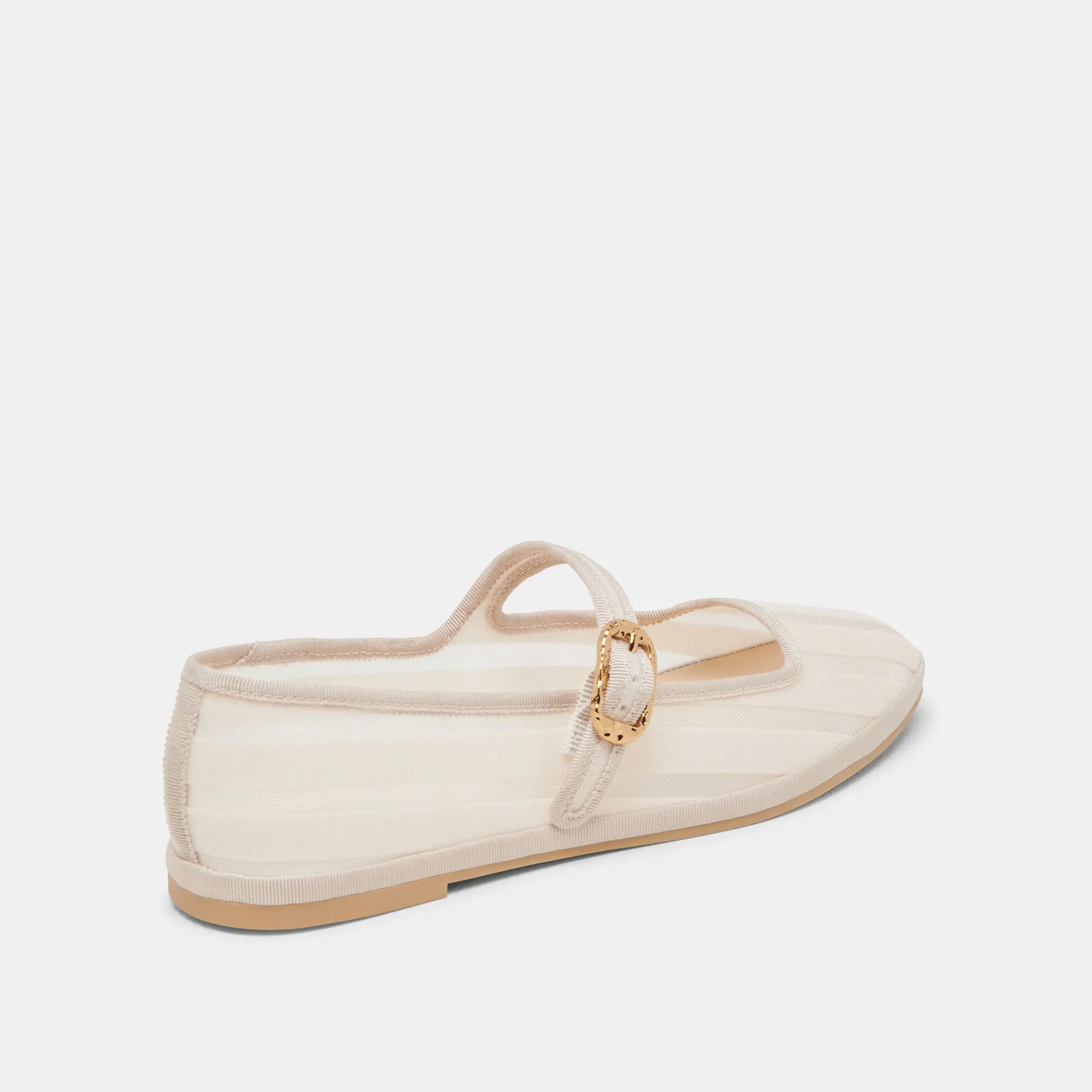 TAMEKA BALLET FLATS BONE STRIPE MESH Study Glow Anti Fatigue