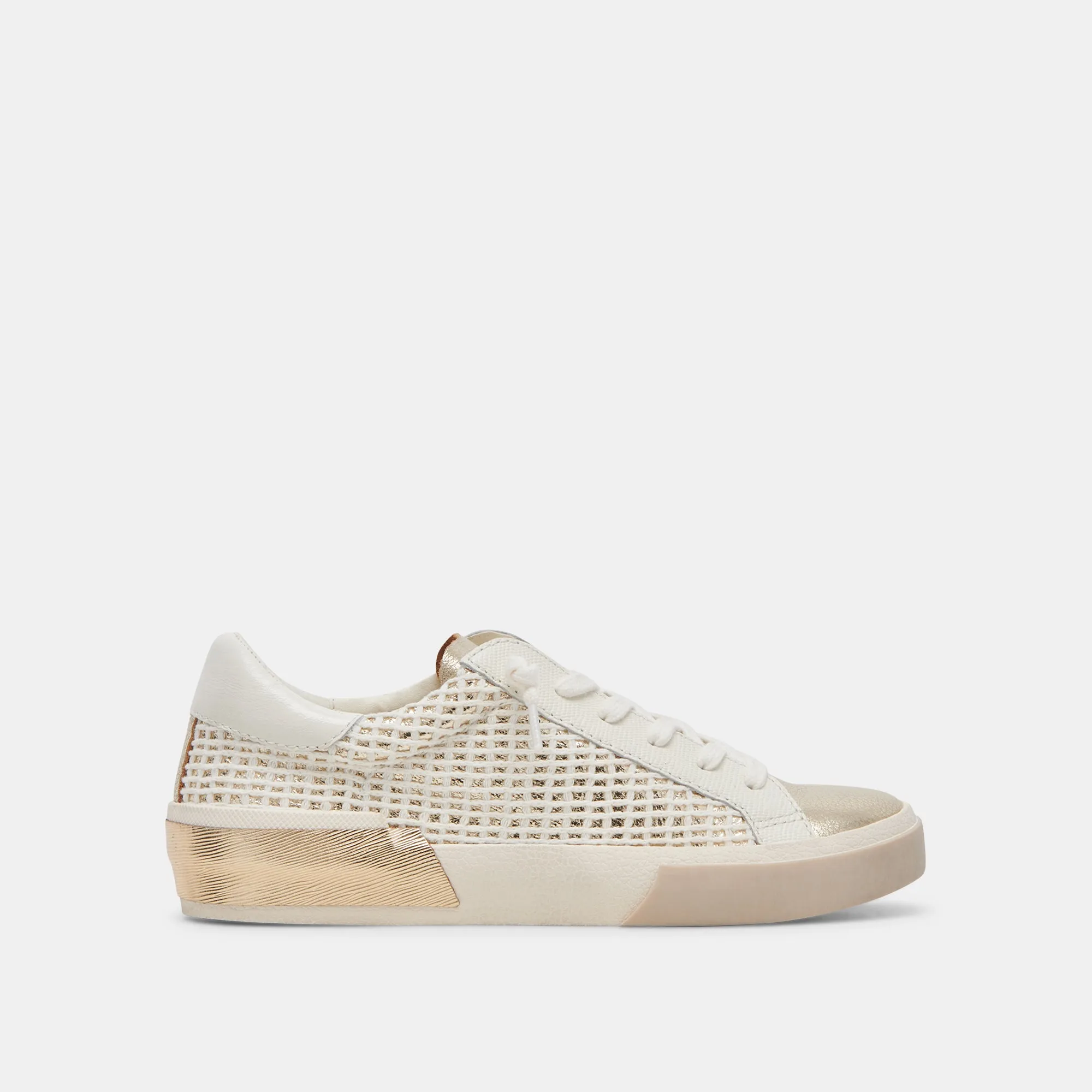 Functional Gear ZINA SNEAKERS BONE GOLD WOVEN