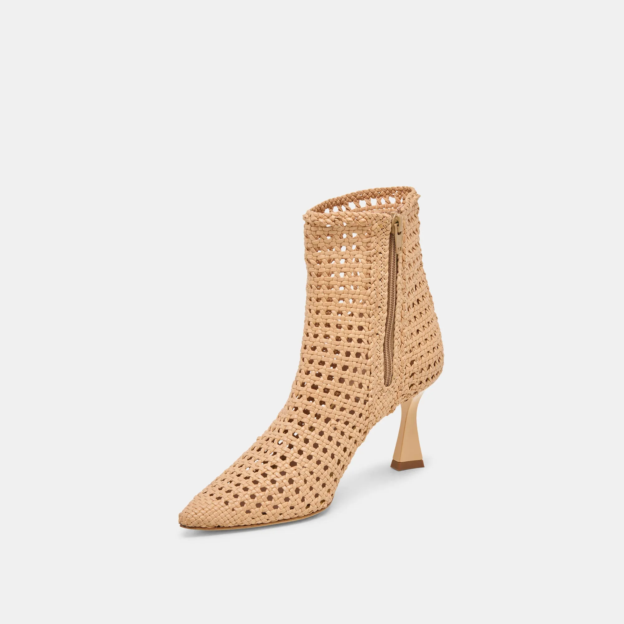 Hard Trail Smart Design LONNI BOOTIES LIGHT TAN WOVEN LEATHER
