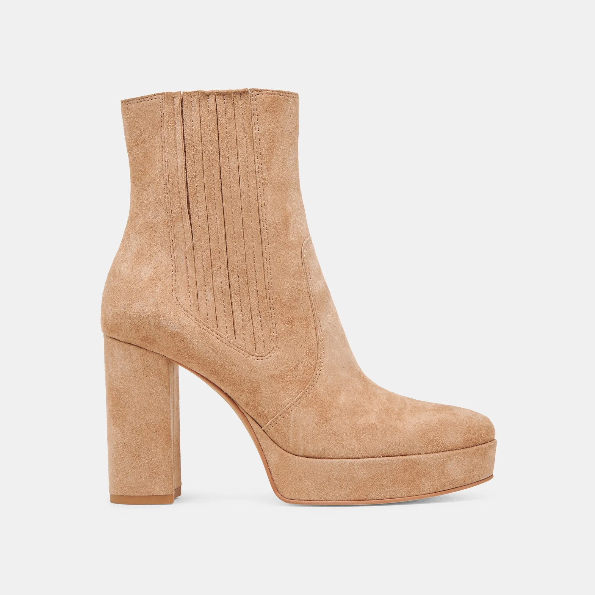 Enhanced grip CINNY BOOTS CAMEL SUEDE