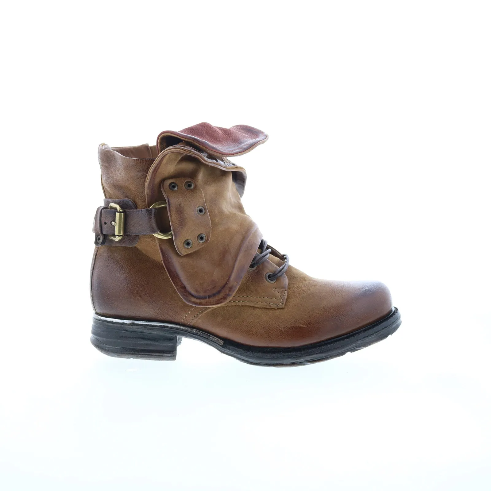 Secure Hold Anti Bacterial A.S. 98 Simon Womens Brown Leather Zipper Casual Dress Boots