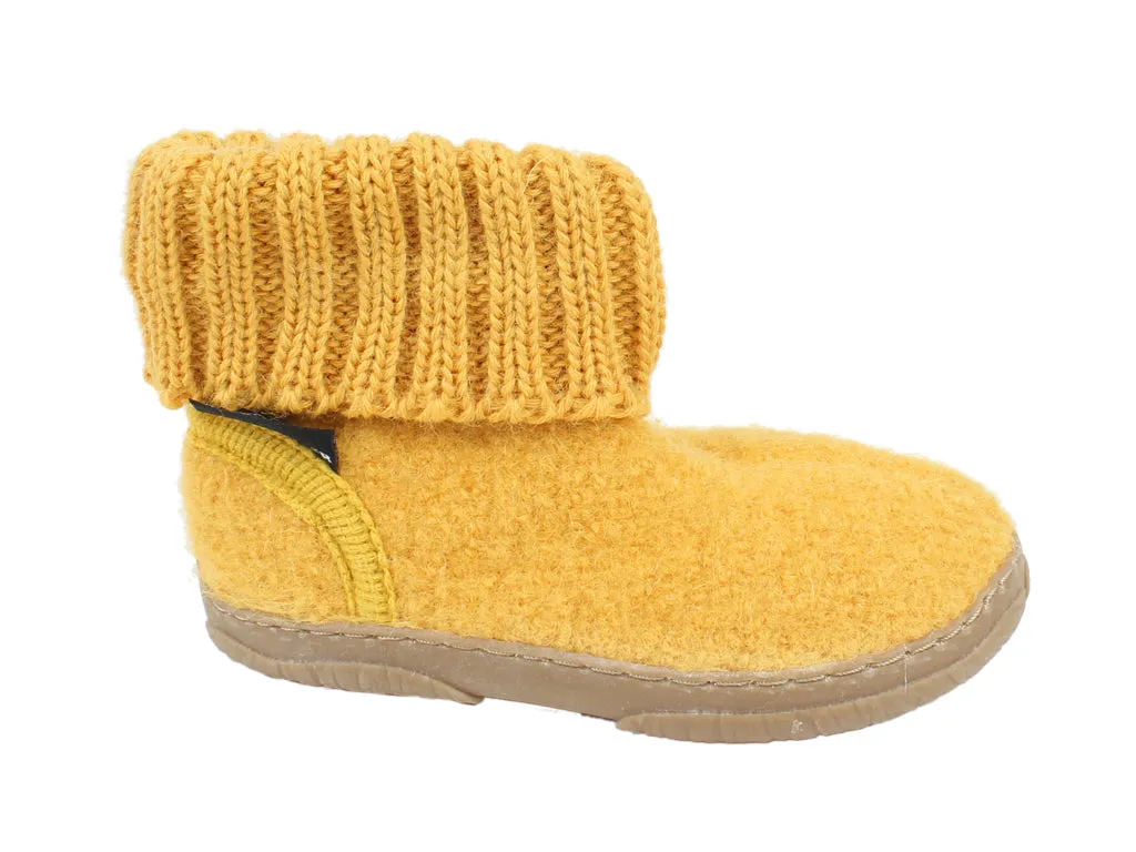 Breathable Upper Step Light Haflinger Children's slippers Toni Yellow