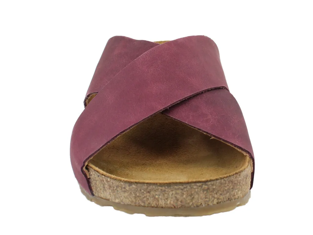 Earth Tone Haflinger Sandals Mio Country Bordeaux