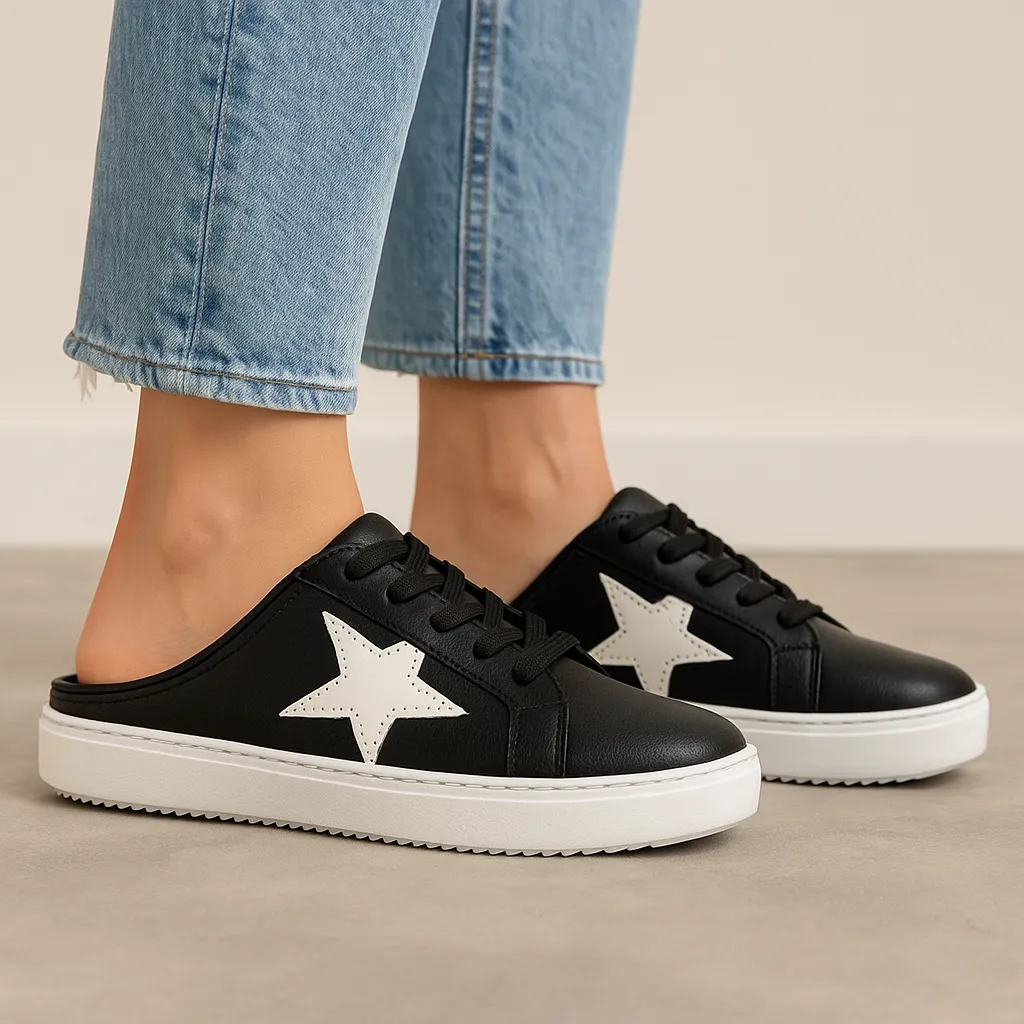 Urban View Bay Step ALFIE & EVIE VANGO BLACK SILVER