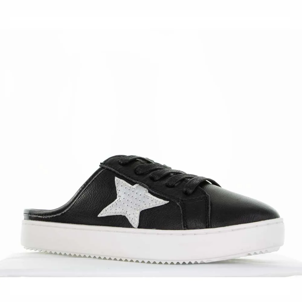 Ergonomic Shoe Shape Soft Support ALFIE & EVIE VANGO BLACK SILVER
