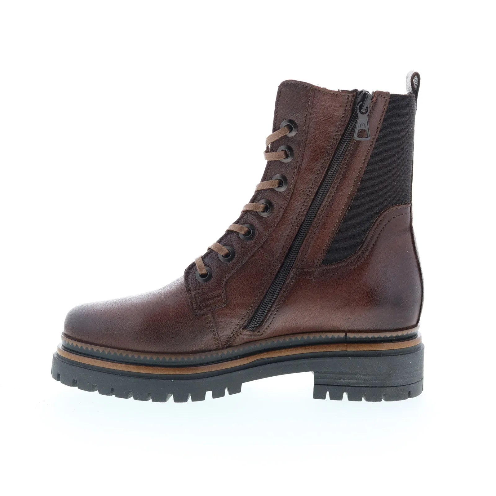 Miz Mooz Davie Womens Brown Leather Lace Up Casual Dress Boots Rugged Terrain Suede Material