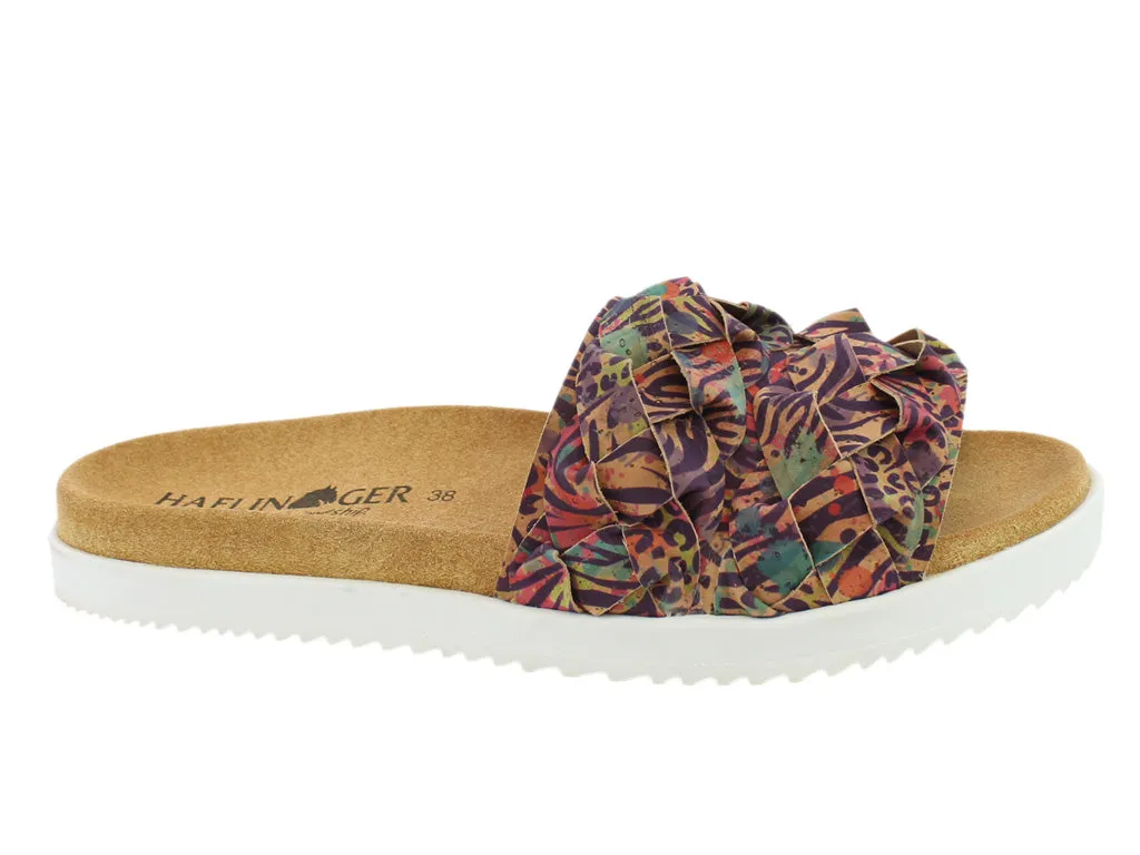 Size 38/UK5 only - Haflinger Sandals Crete Jungle Vegan Form Ease Snow Warm