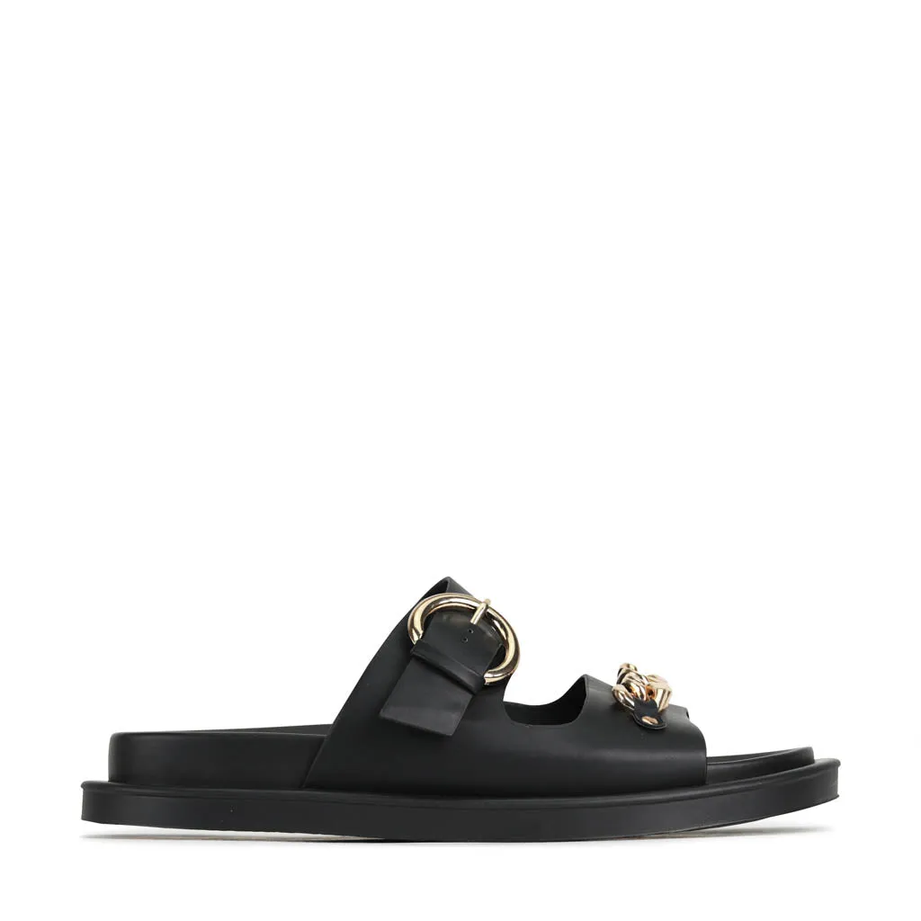 ALANI DOUBLE STRAP SLIDE SANDALS Beach Fun Peace Mood