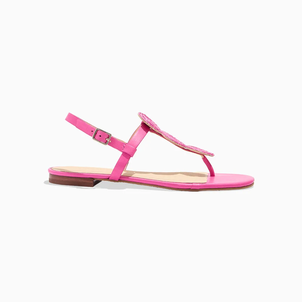 Action Fast Garden Walk Worth Raffia Flat Sandal
