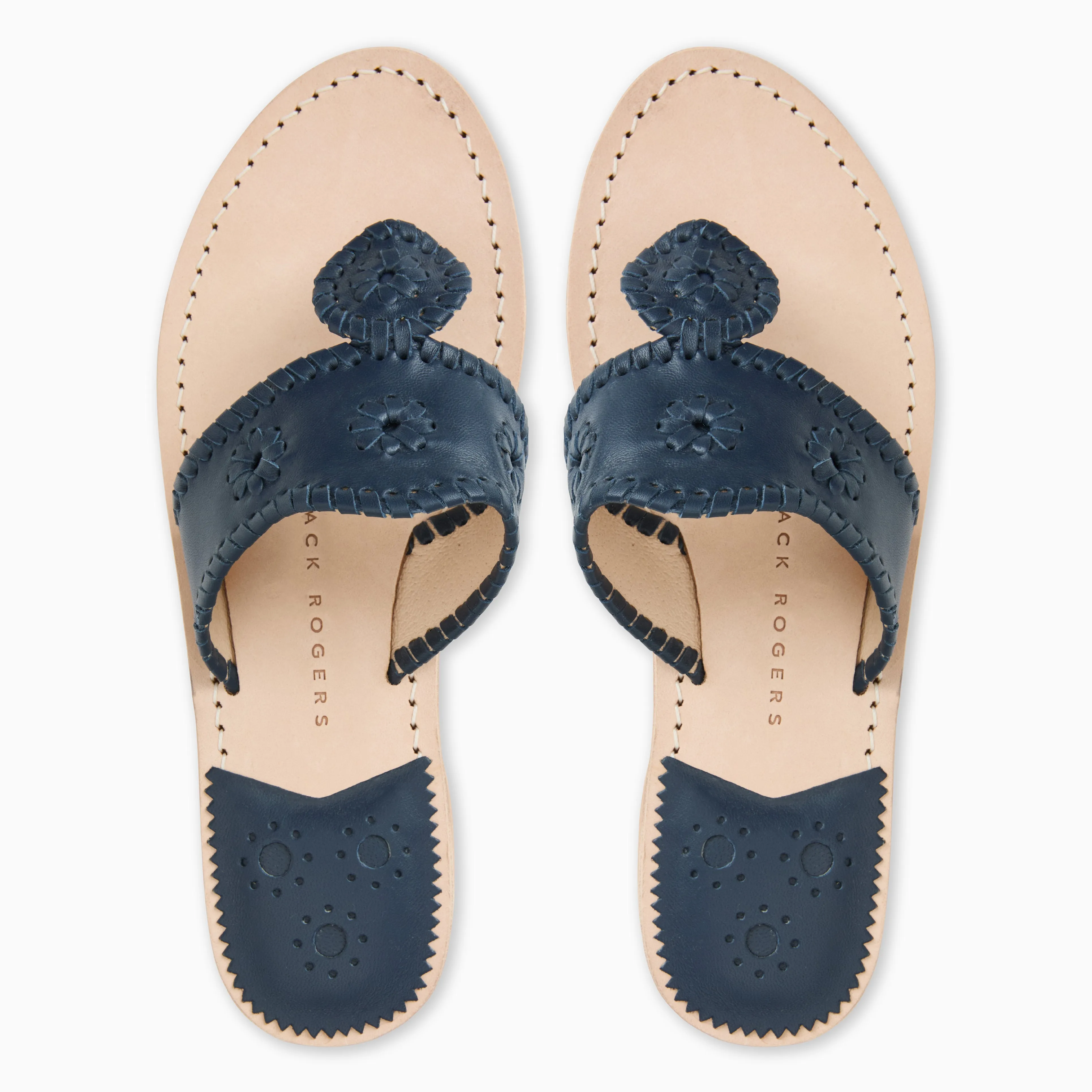 Action Fast Office Smart Jacks Leather Flat Sandal
