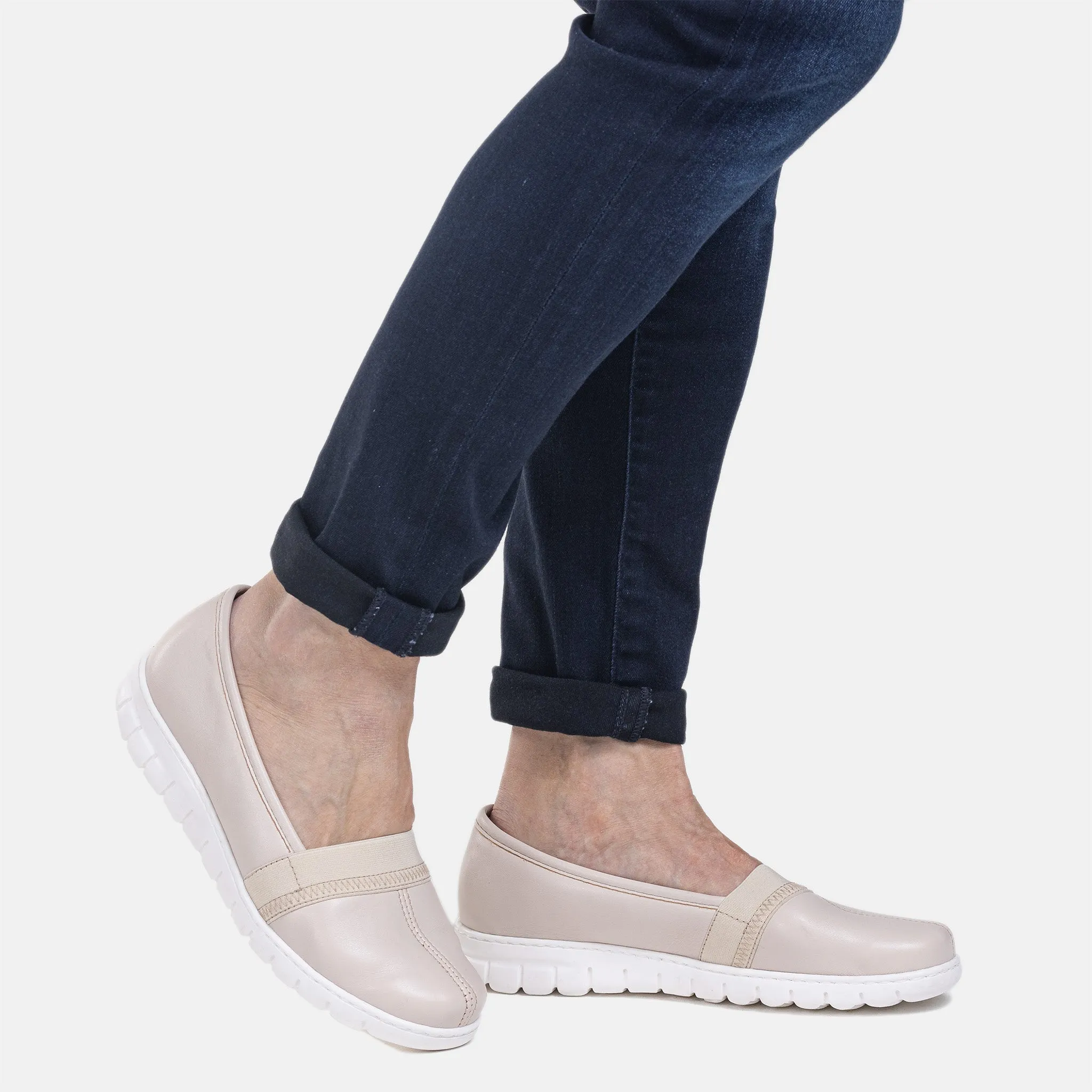 Slip On Fit Easy Daily VANAMO Women??s Pomar  stretch slip-ons