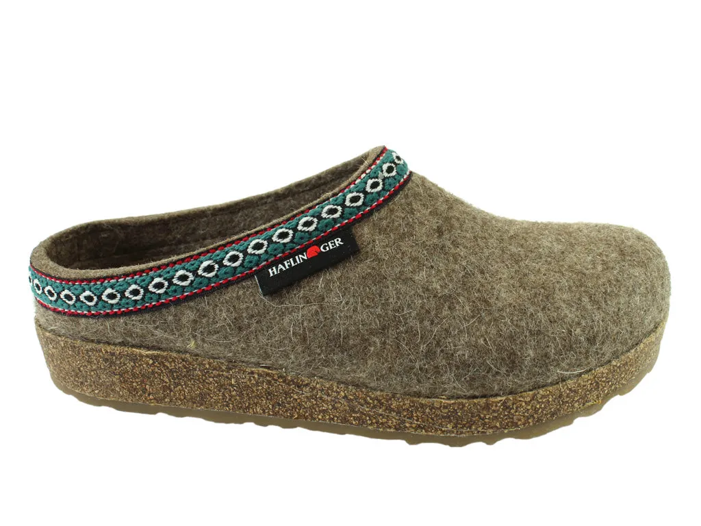 Haflinger Clogs Grizzly Franzl Torf Buckle Fit Field Walk