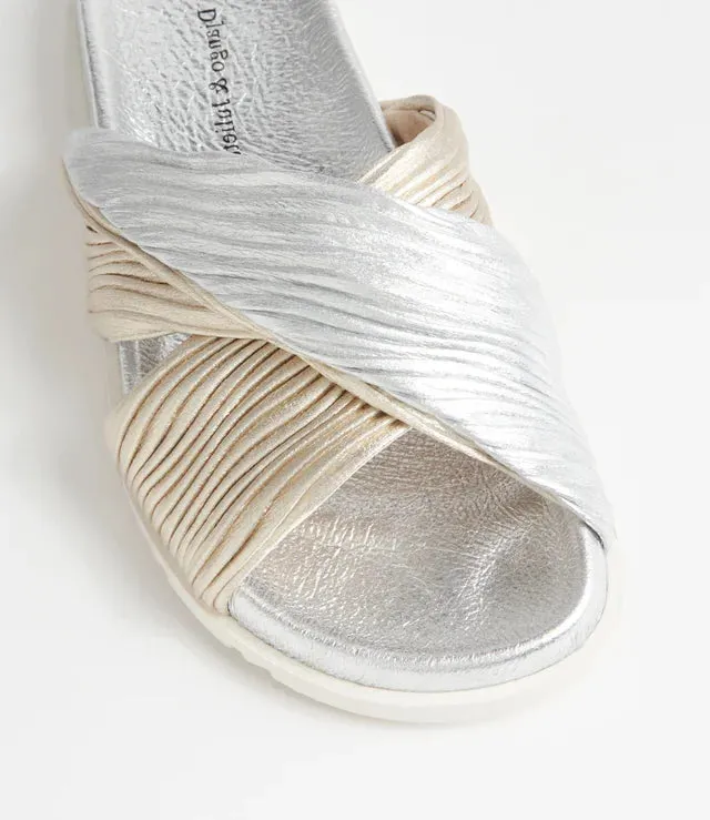 Slip Resistant DJANGO & JULIETTE TOYCE SILVER PALE GOLD